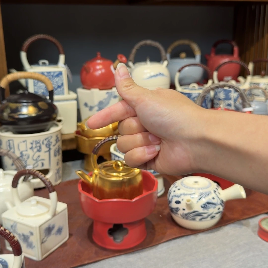 o***o梵山堂陶壶芙蓉花竹节如意泡瓶