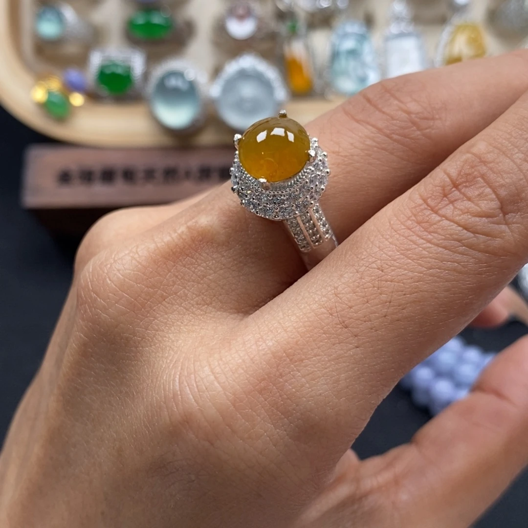 翡翠裸石缅甸天然A货翡翠（包容）