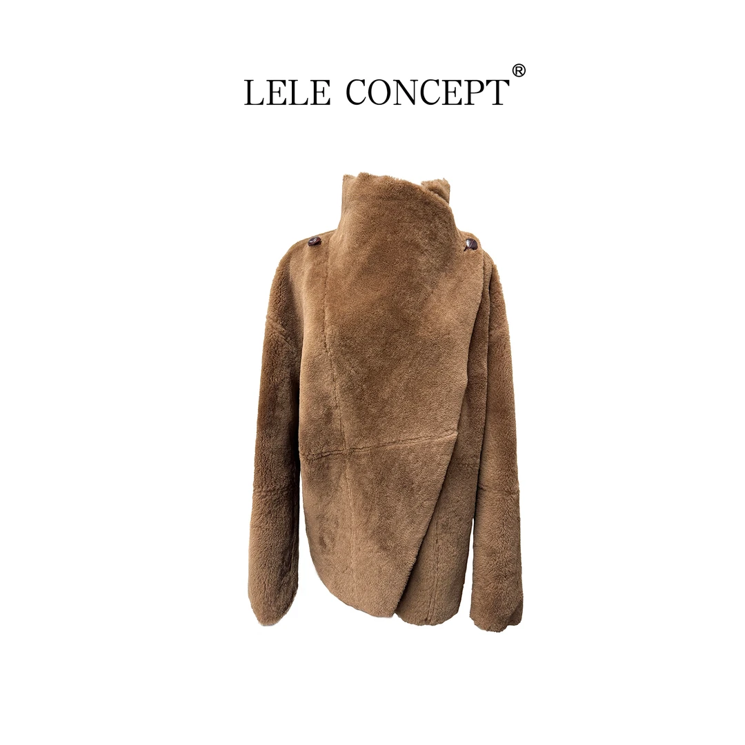 LELE CONCEPT丨【美超】轻奢设计款设计领短款皮毛外套FG25D0161W