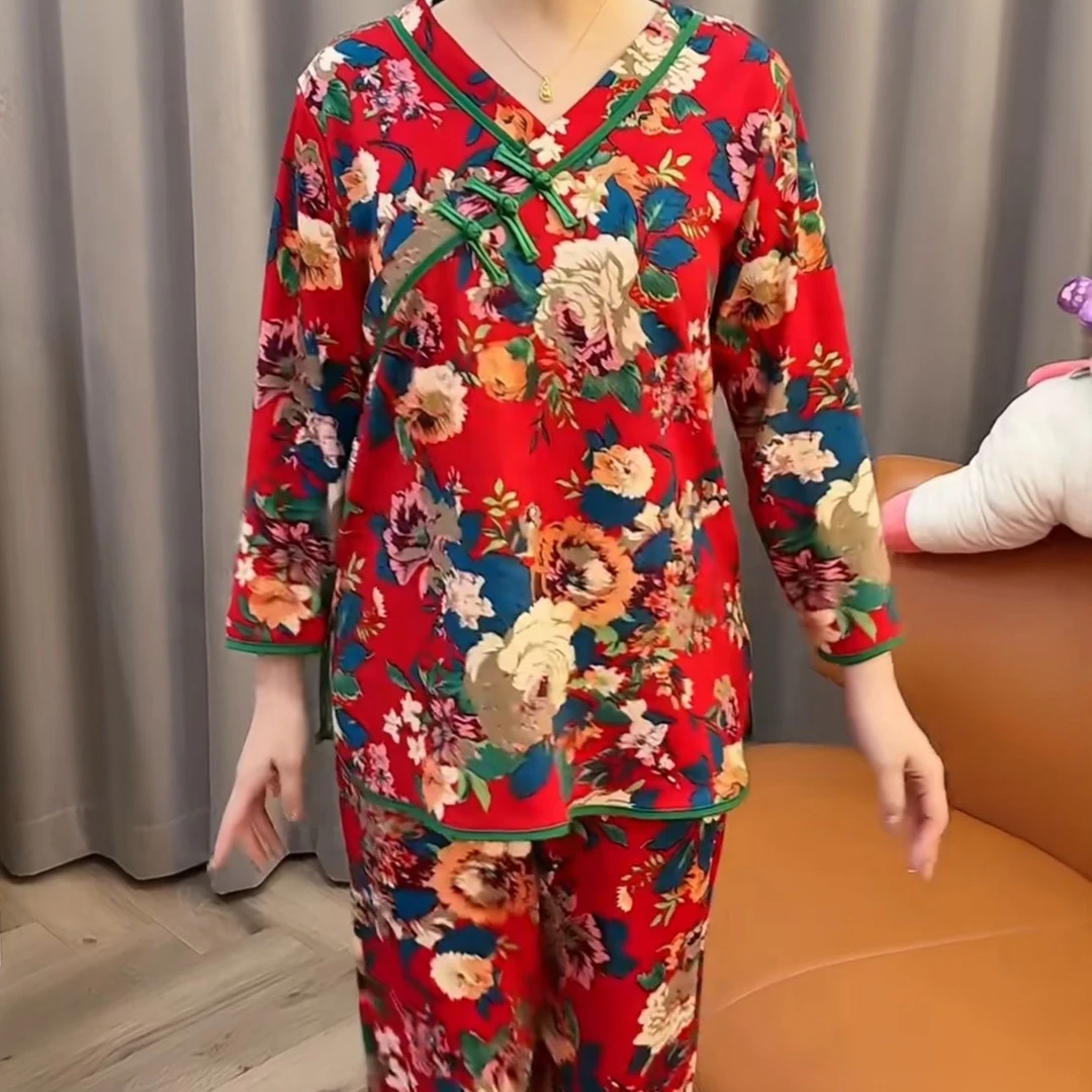 国风盘扣睡衣家居服