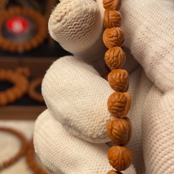 桃核吊坠道**然秦岭龙纹桃核