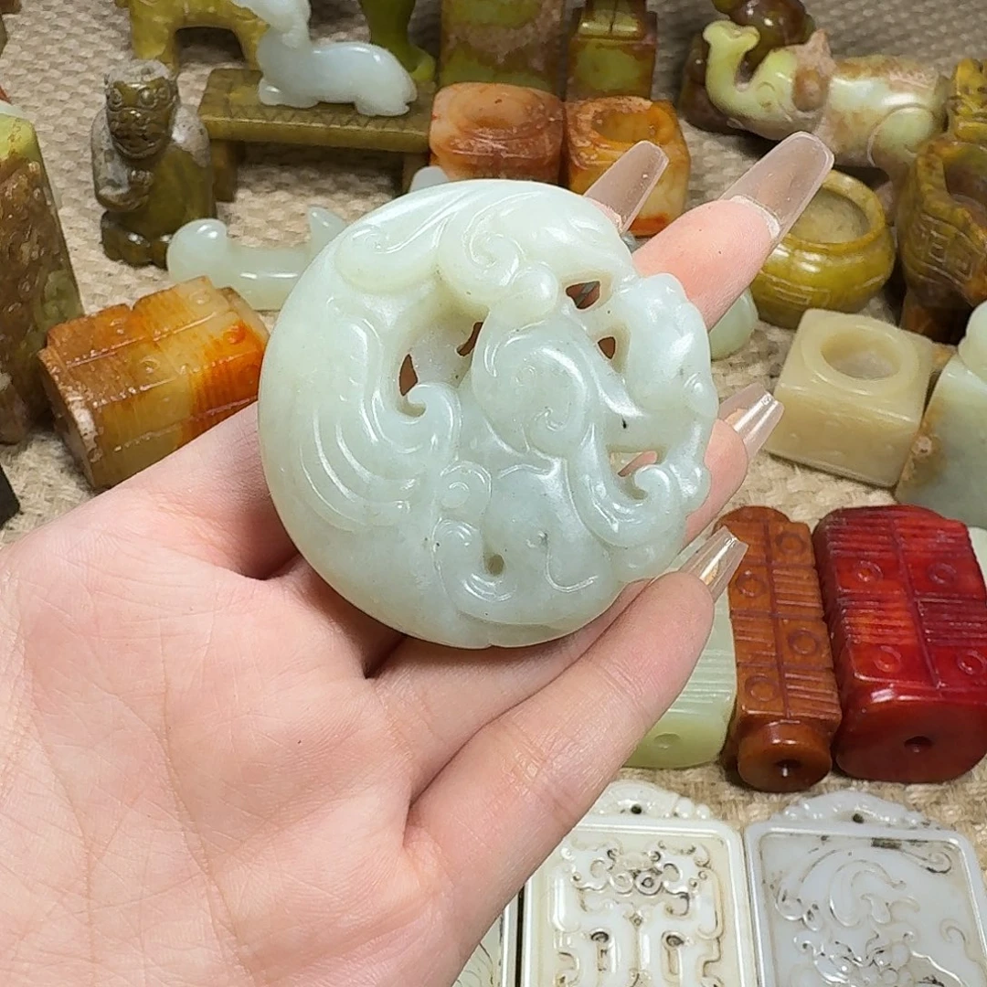 白玉菩提吊坠挂件