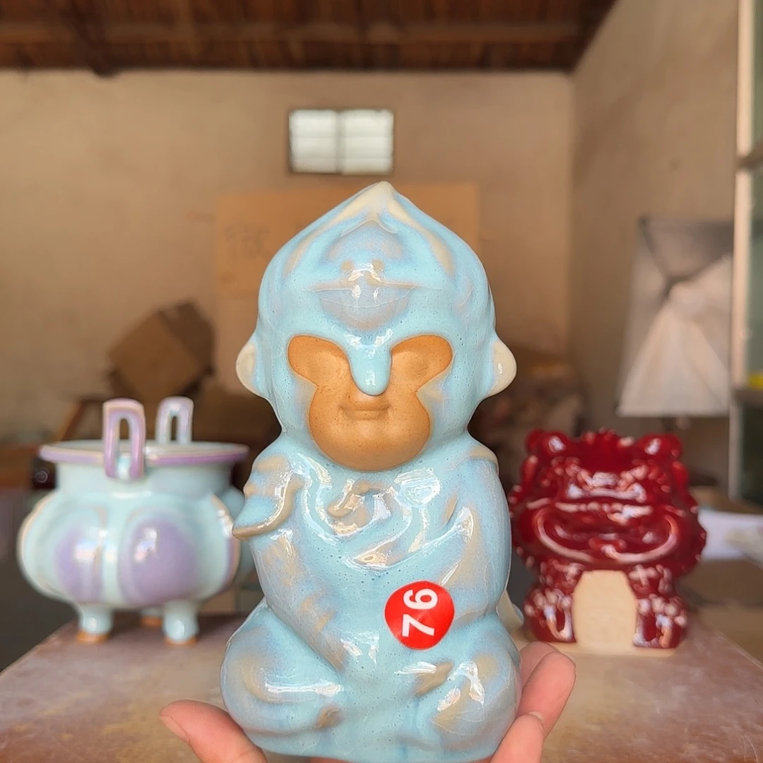 摆件郑家钧瓷摆件微瑕