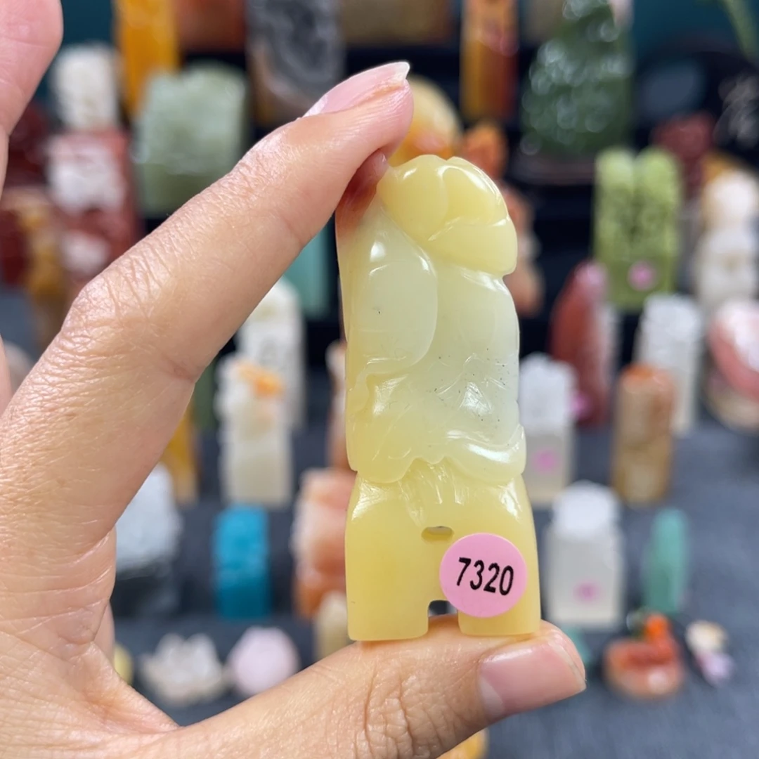 印石昌化石7320包邮包刻