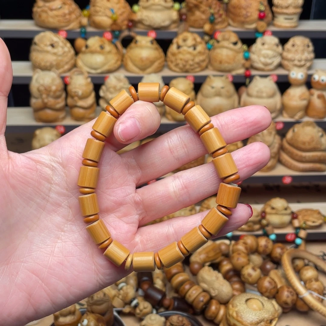 竹实心竹竹节手串