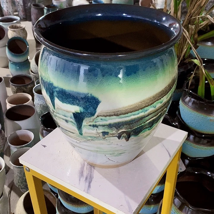 紫砂花盆口径28高31一只瑕疵