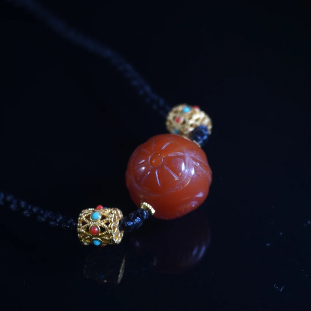 民国玛瑙锁骨链/HY028292/金玉良缘/槐荫山房