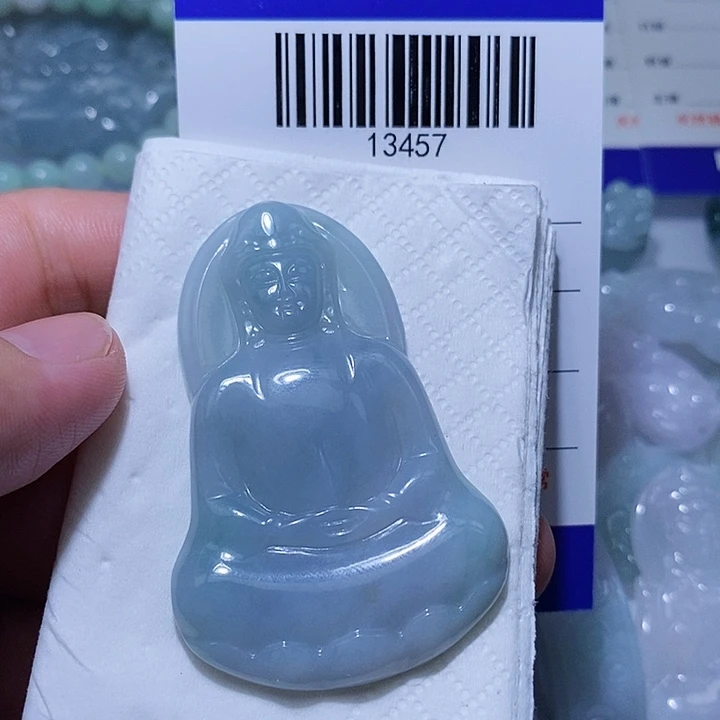 翡翠未镶嵌颈饰天光墟翡翠市场现金代购