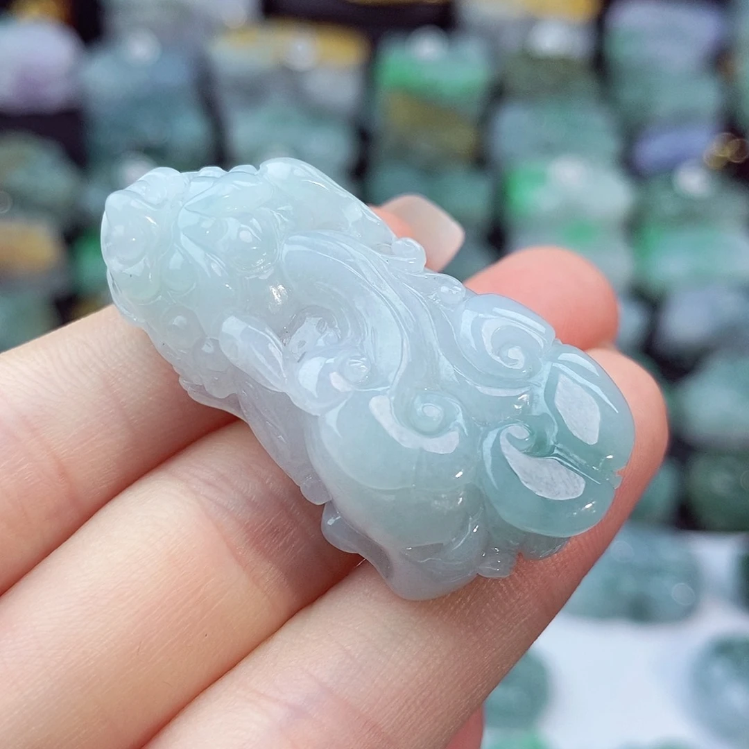 翡翠未镶嵌颈饰天然