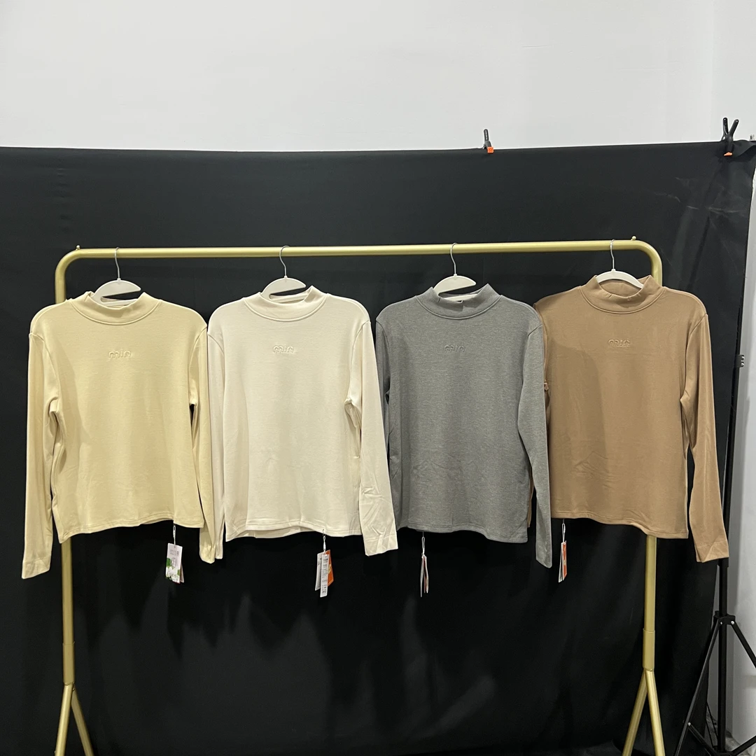 N2016女打底衫中领纯色秋冬保暖时尚百搭上衣【不挑】