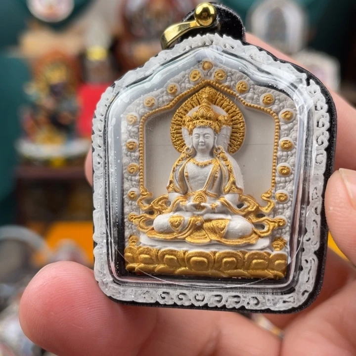 泥塑大日如来擦擦吊坠