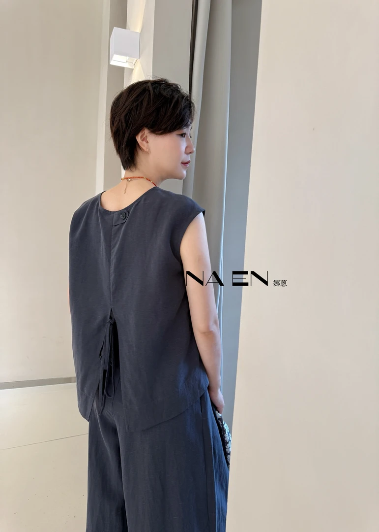 【NAEN娜恩】丝加麻时尚套装夏季潮流百搭植物系穿搭