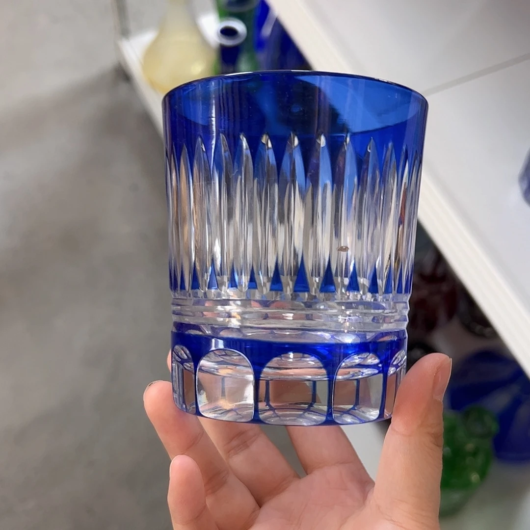 水晶玻璃高脚款微瑕一个