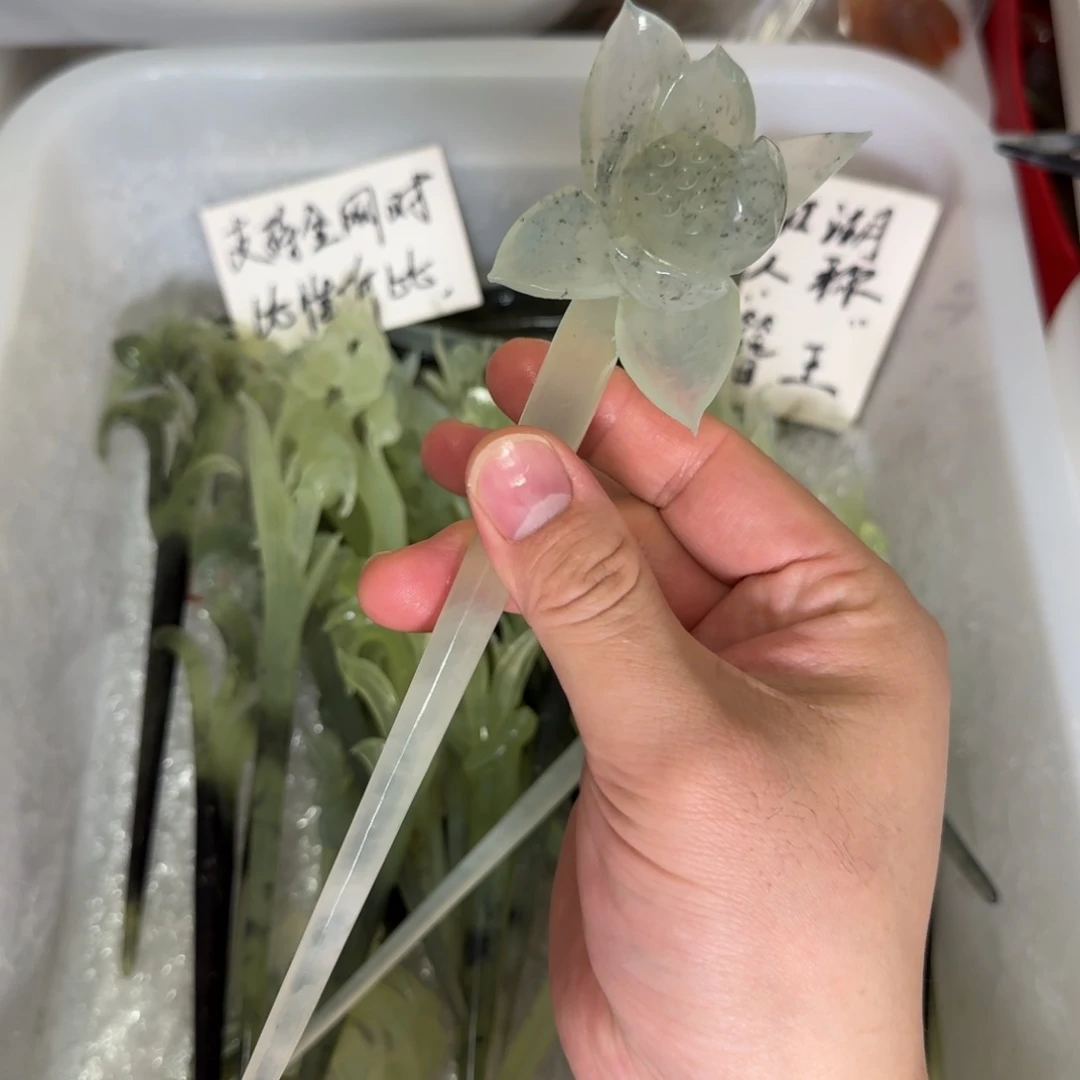 岫玉发饰未镶嵌岫玉发簪就是好看