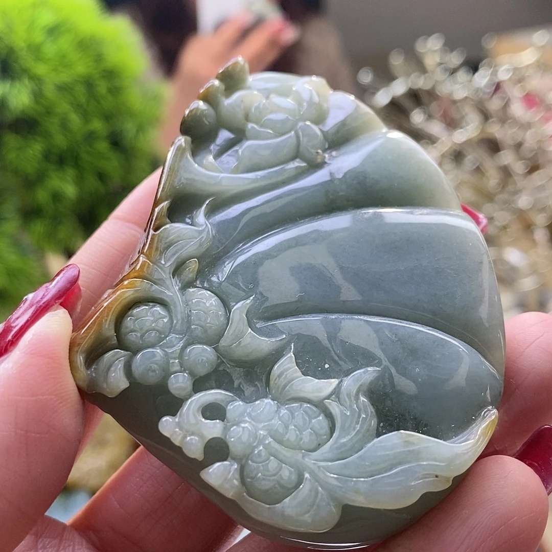 【闪购商品】翡翠颈饰未镶嵌鱼