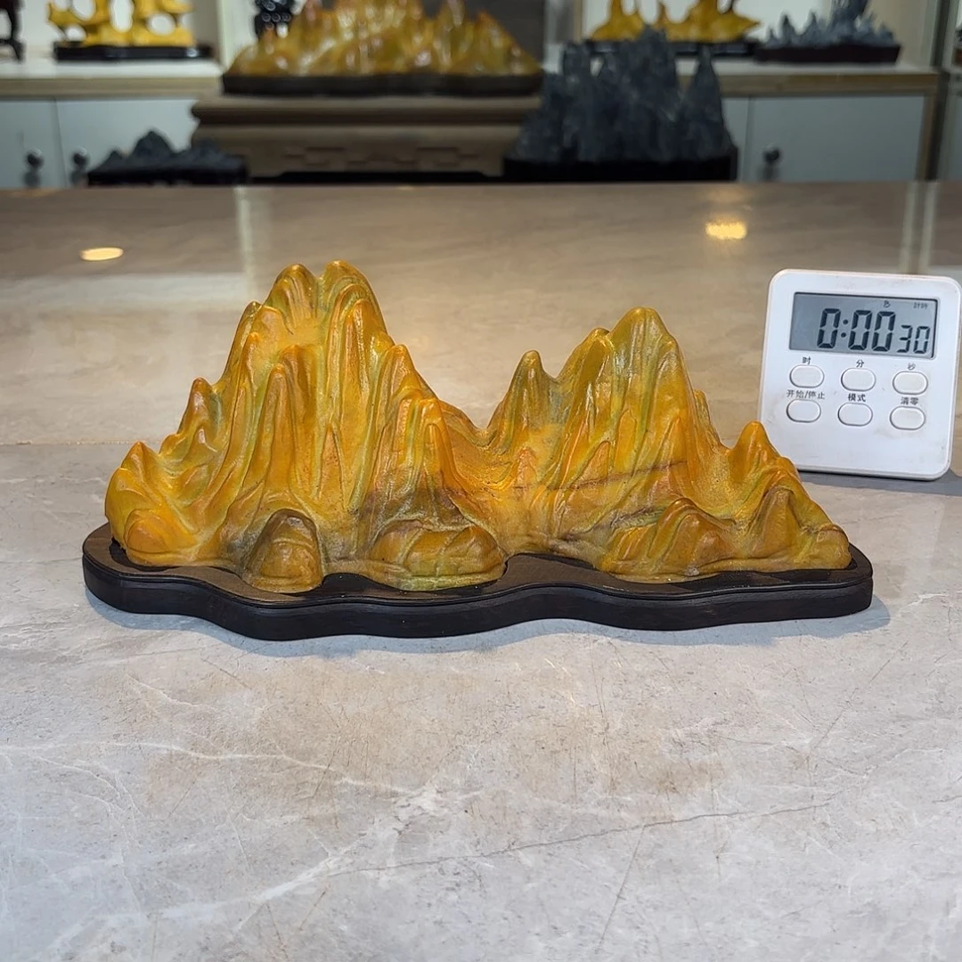 ****巍陶灵璧石手工雕刻奇石摆件