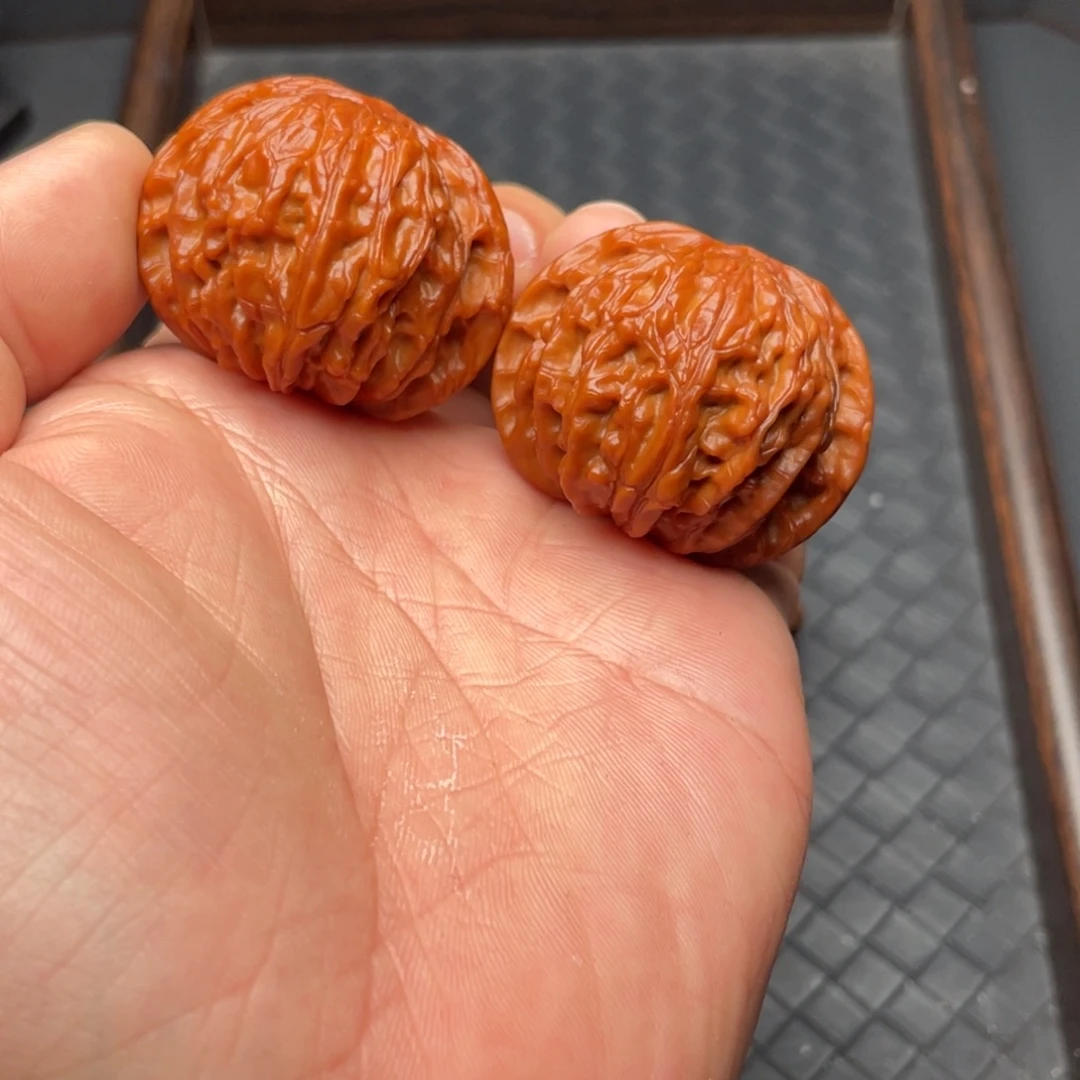 文玩核桃把件磨盘