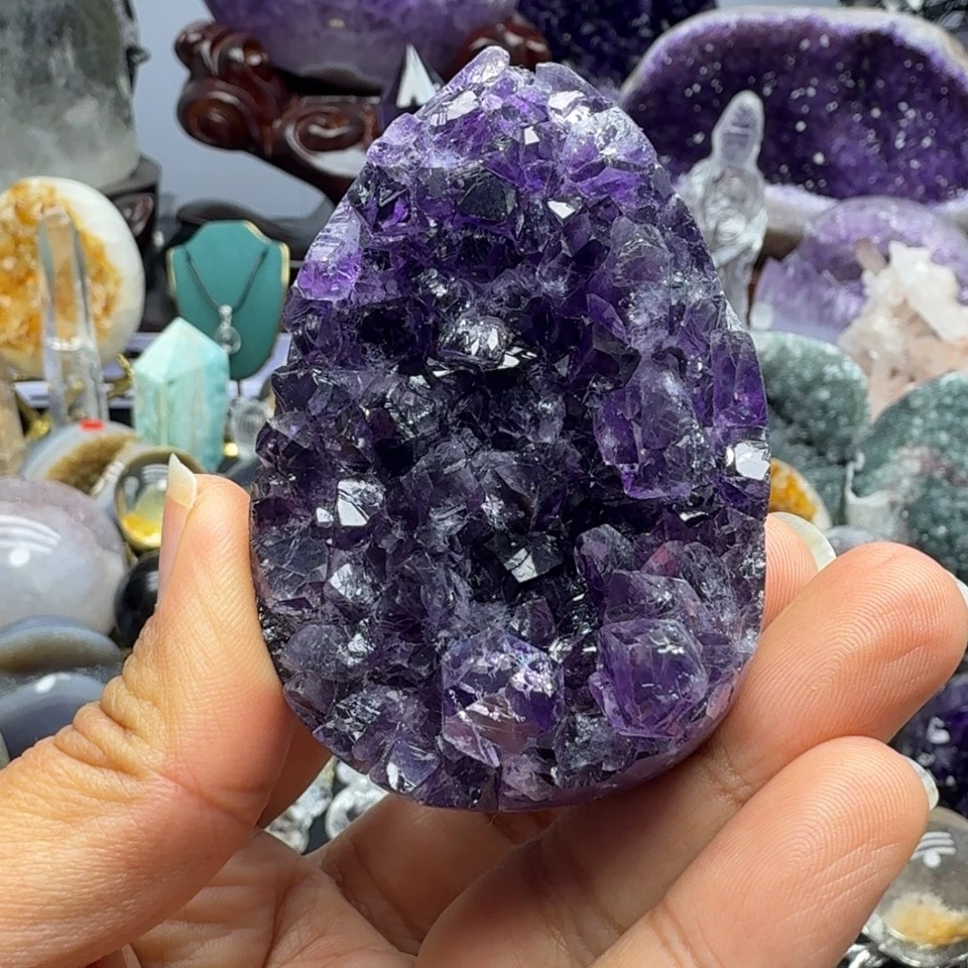 未镶嵌摆件紫晶紫水晶