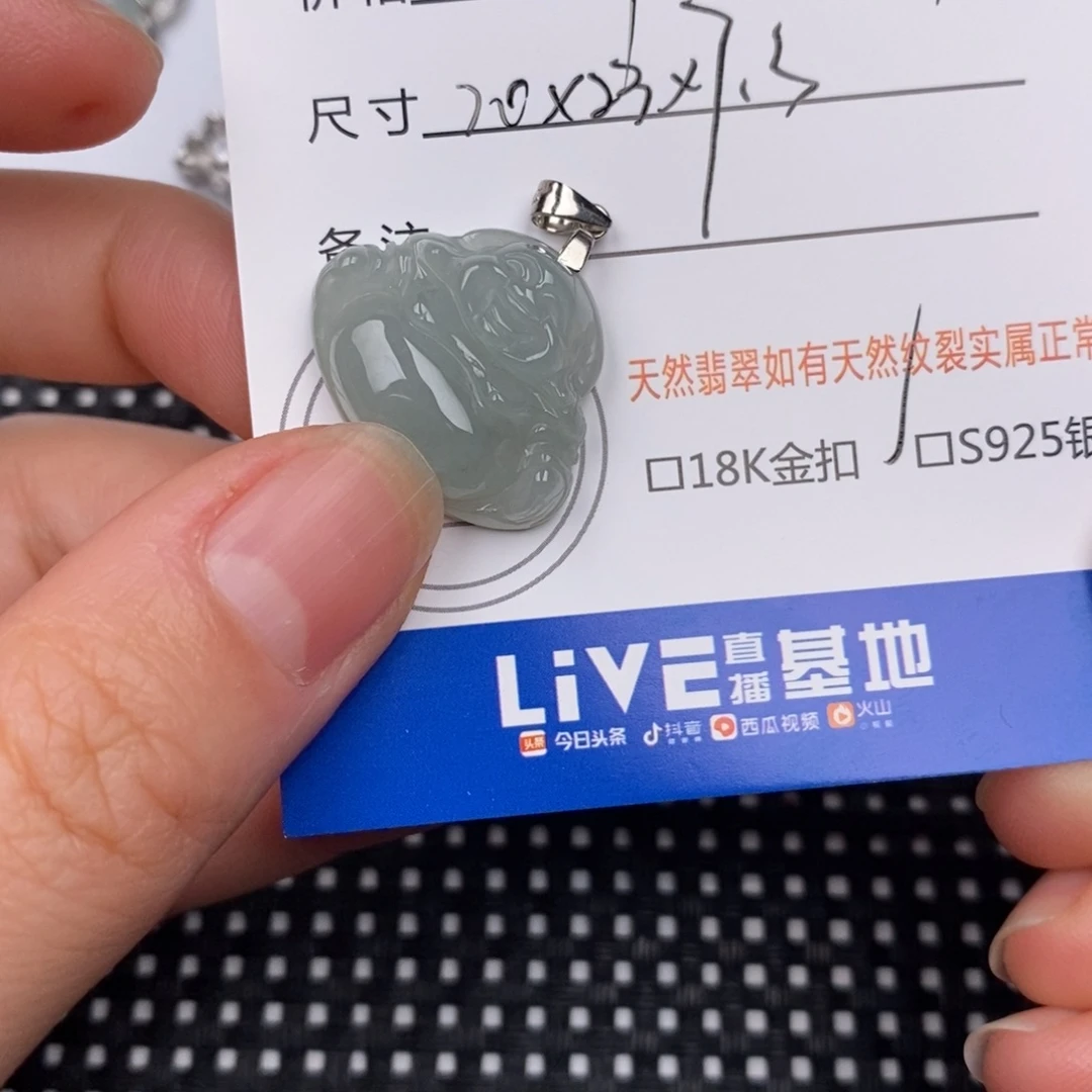 翡翠银S925镶嵌颈饰