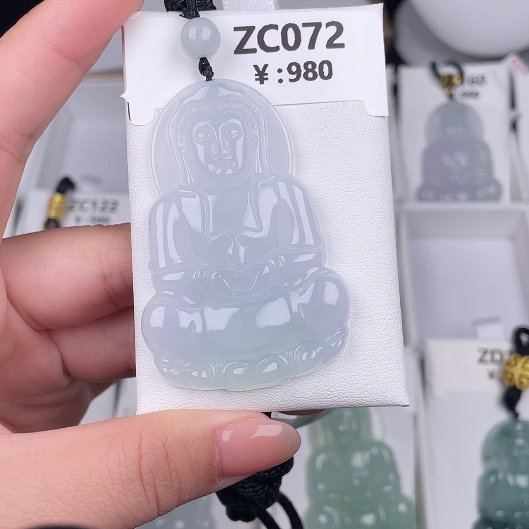 翡翠未镶嵌颈饰zc072