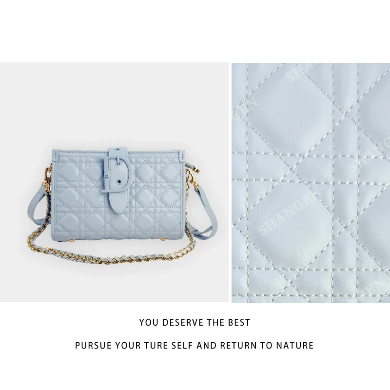 【尚恩CC】ZT-95016-天空蓝-轻奢时尚女士新款手提单肩斜挎包