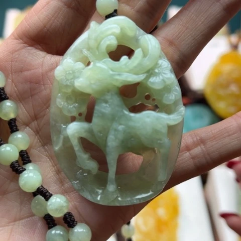 岫玉挂件未镶嵌挂件