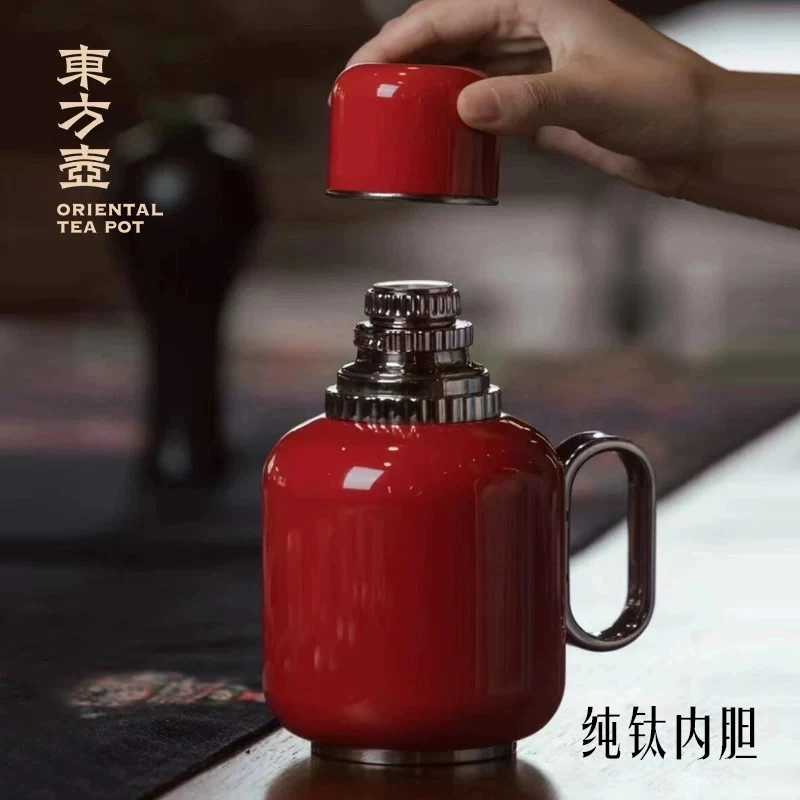 东方壶钛壶保温壶焖茶壶纯钛内胆壶