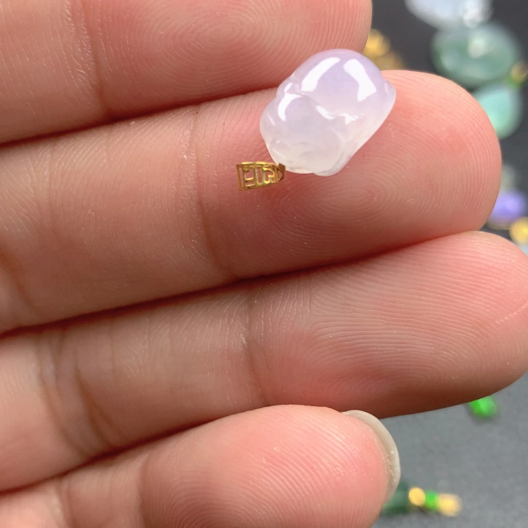 【闪购商品】颈饰18K金镶嵌翡翠翡翠