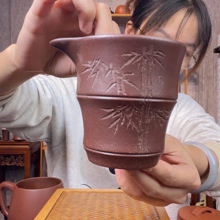 茶杯紫砂原矿紫砂杯