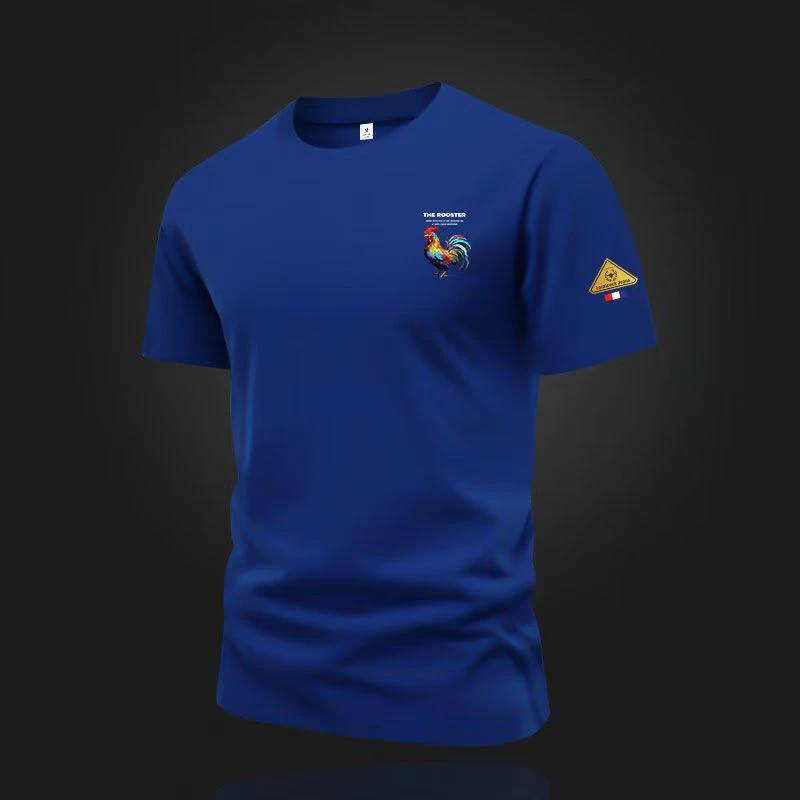 圆领短袖男士纯棉夏季新款男装休闲潮流百搭T恤半袖上衣打底印花