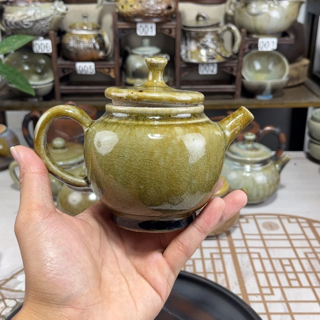 220cc白泥柴烧匏尊，古法传承裸坯柴烧