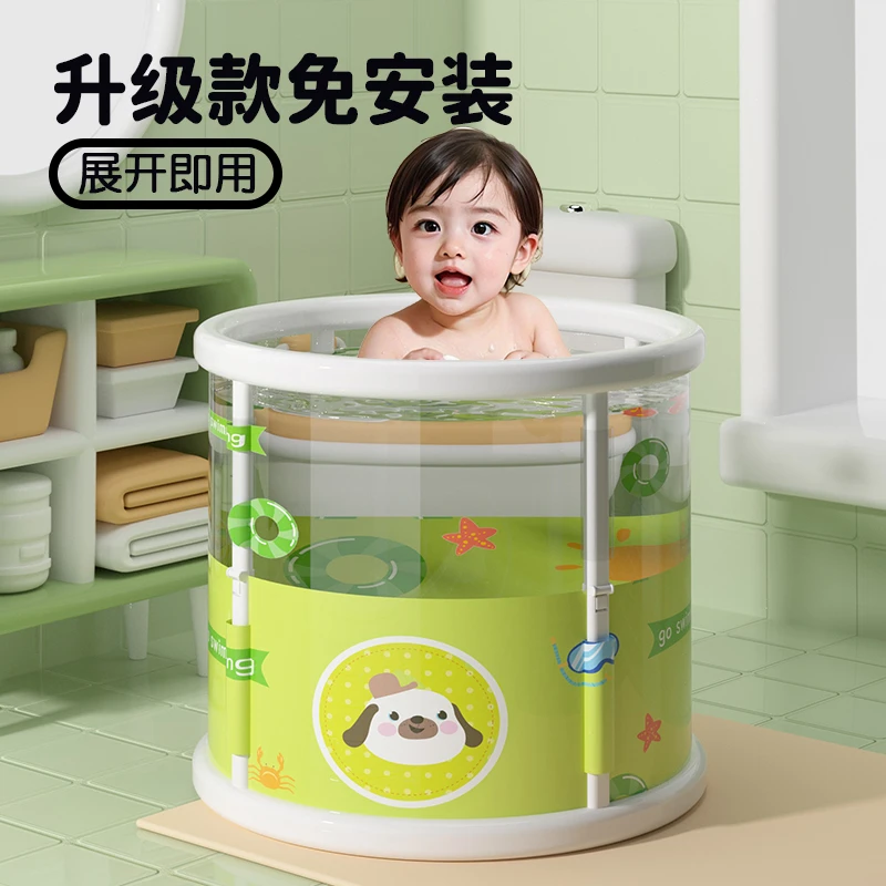 新款浴桶时尚可视家用折叠泡澡桶成人加厚洗澡桶浴盆宝宝折叠浴桶