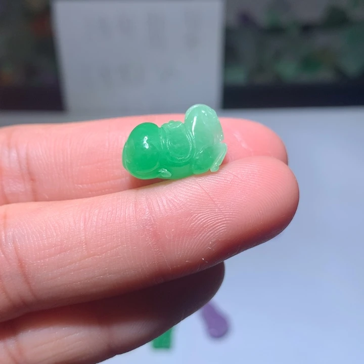 小***鱼翡翠未镶嵌颈饰挂件