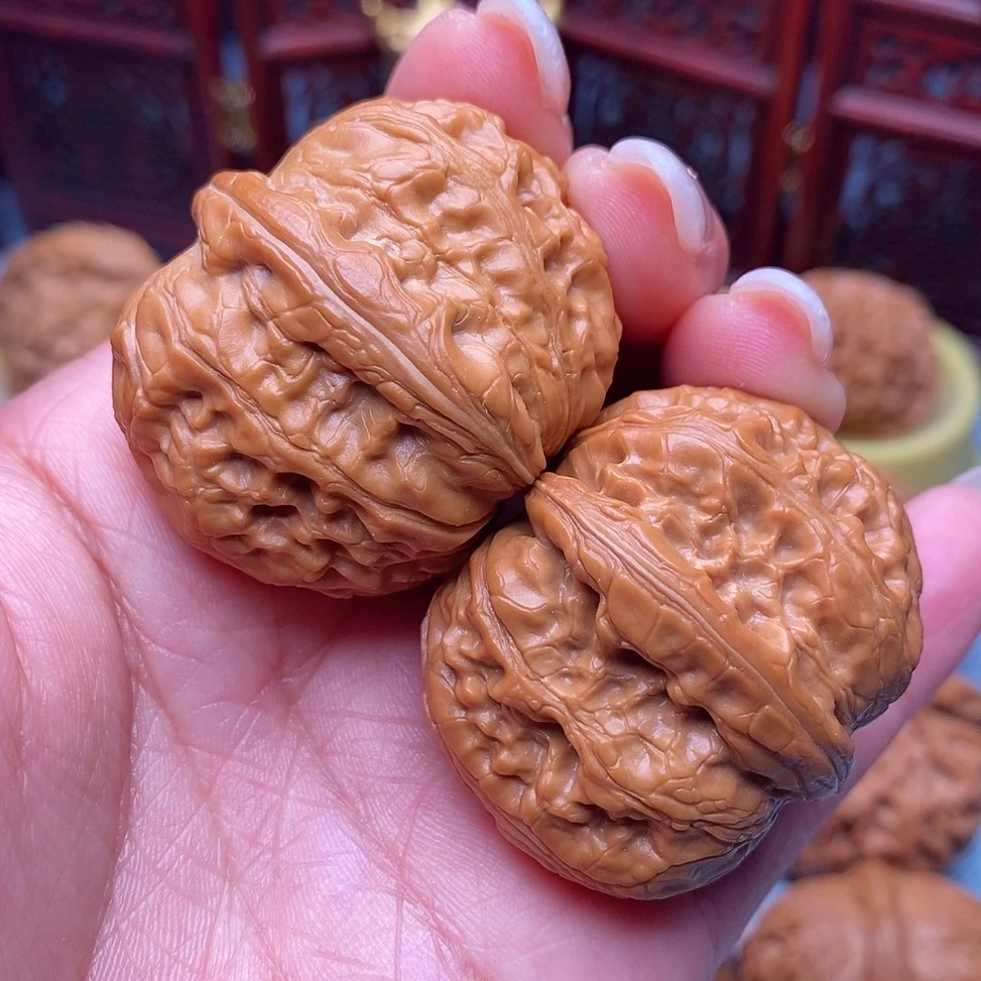 文玩核桃把件毕业平谷元宝41全品