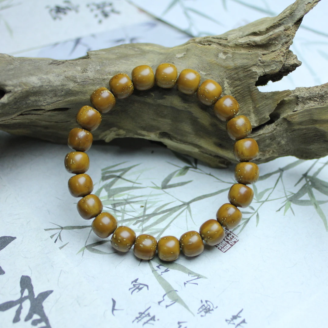 黄金甲苹果园经典款 少线眼10mm老型实心紫金鼠手串 小精品