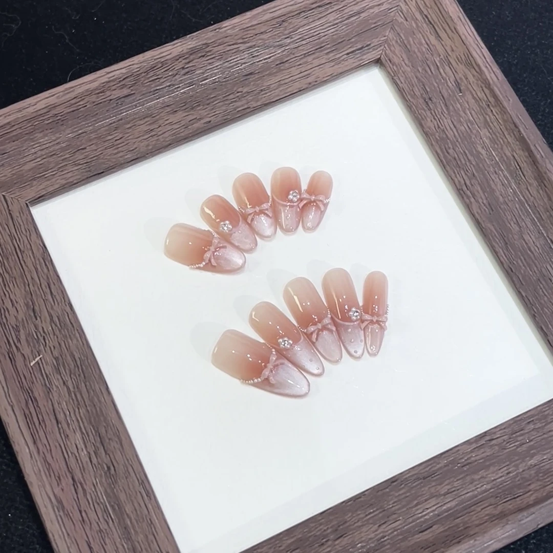 【zlh严选美甲】纯手工穿戴甲多种款式可选高级感法式豹纹设计