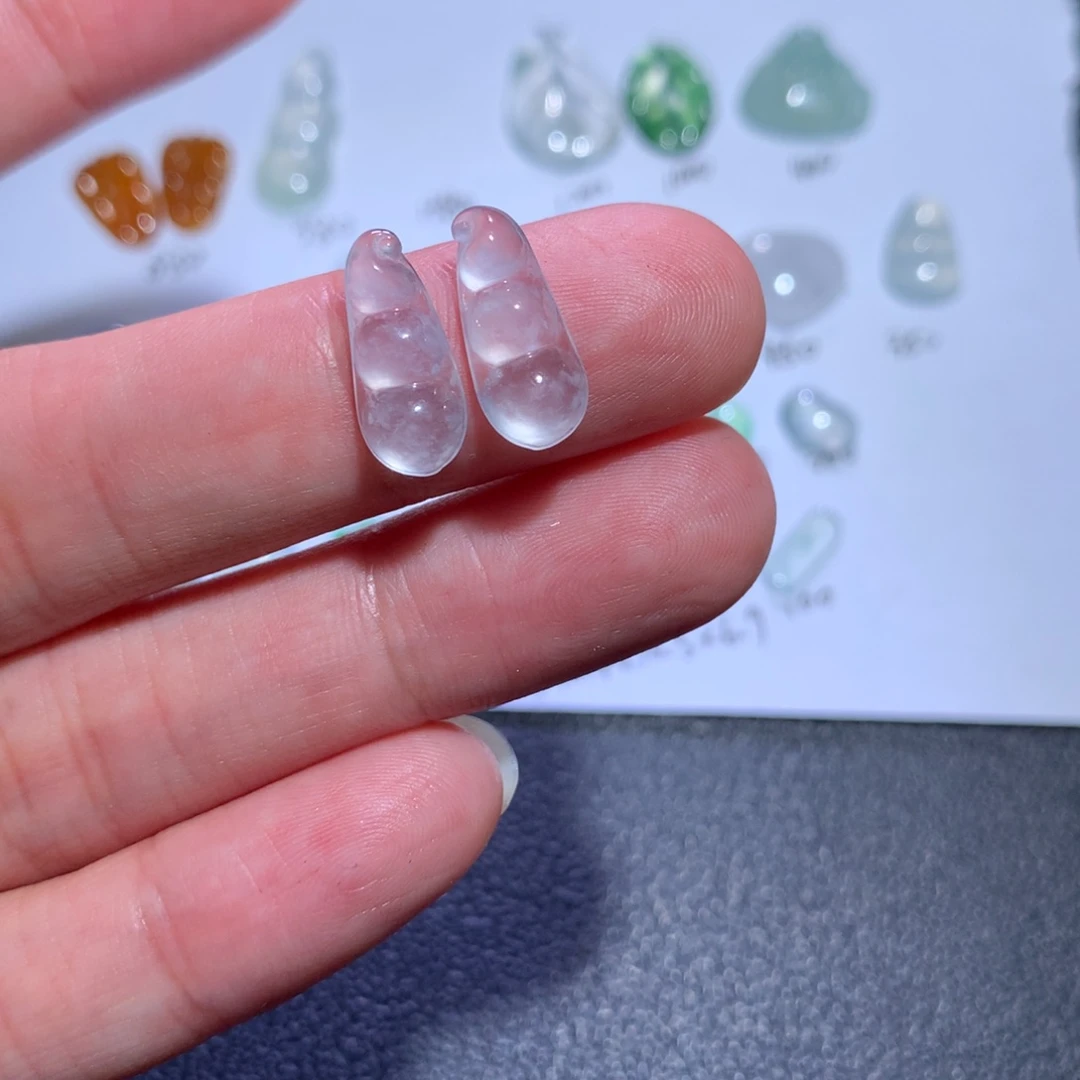 翡翠裸石天然a货翡翠豆子