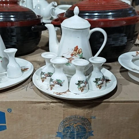 库存微瑕三打白骨精酒壶一套