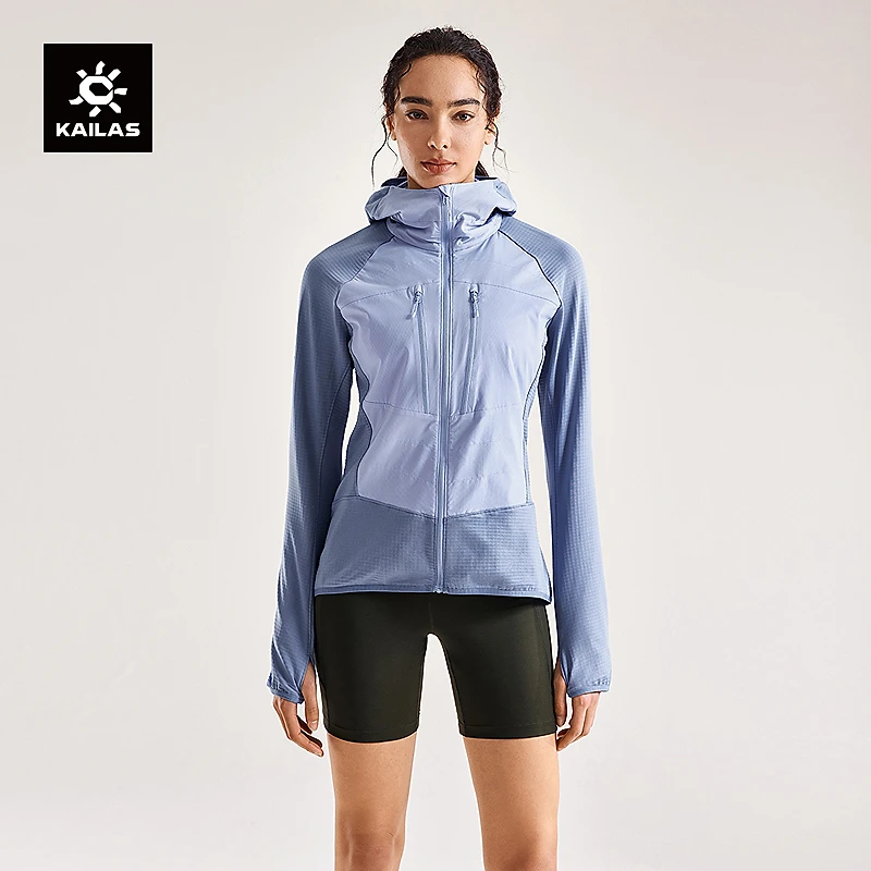KAILAS凯乐石AR 运动保暖抓绒衣外套中空纱户外登山跑山滑雪女