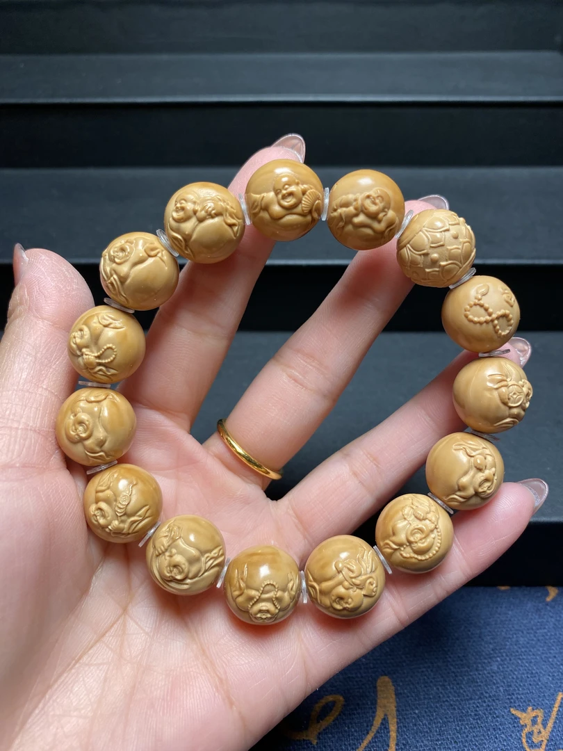 【自在弥勒1.5】正宗猴头核桃手工雕刻精品文玩手串全品无瑕609