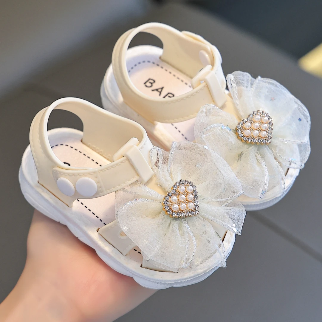 女童凉鞋包头0-4岁婴幼儿小童宝宝学步鞋春夏2025新款软底防滑