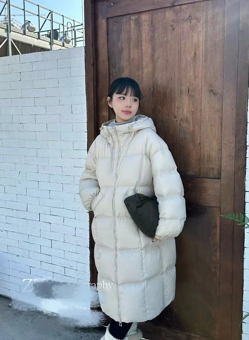 【云云精选】637 过膝长款95白鸭绒羽绒服