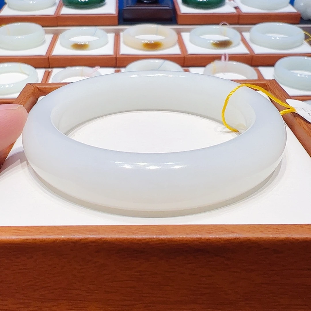 和田玉未镶嵌手镯羊脂白5960