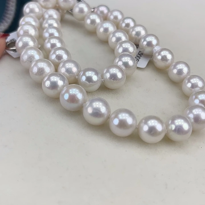 淡水珍珠银S925镶嵌颈饰10➕极光炫彩高品