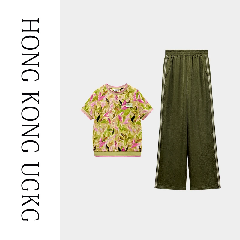 香港UGKG-金光闪闪时尚休闲运动两件套-73252ZH460