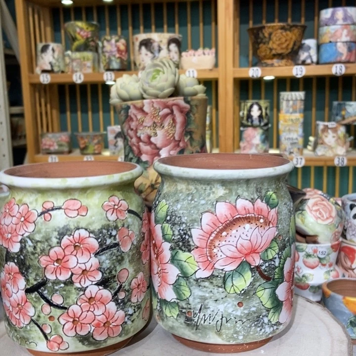 红陶景德镇艺术手绘作品