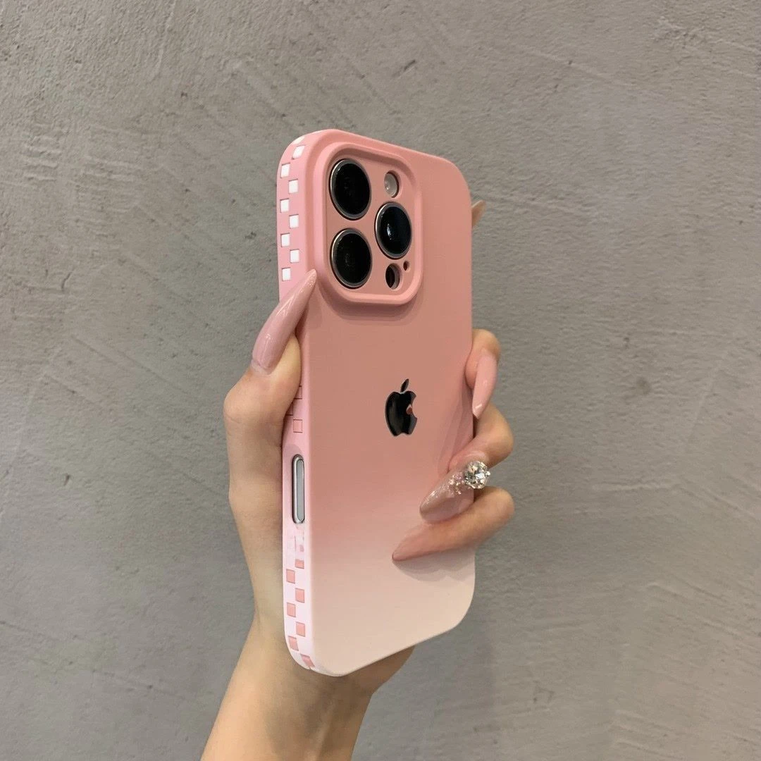 简约方块格适用苹果16promax手机壳iPhone15pro时尚14/13情侣1211