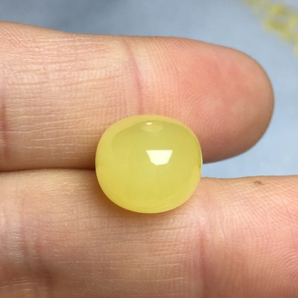 蜜蜡墩子老型珠约12.8×9.6mm原石手作天然原矿保真无烤色无优化