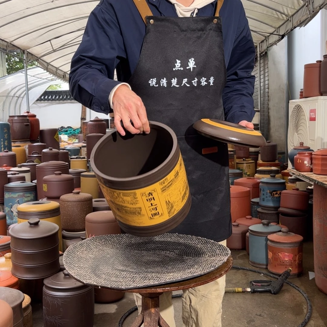 紫砂茶叶罐7 饼茶叶罐