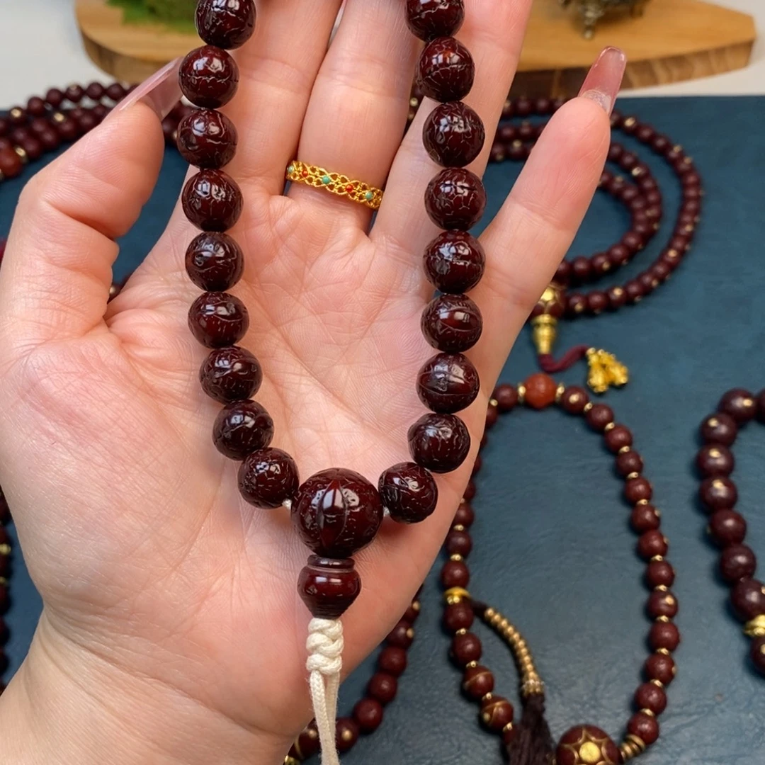 凤眼菩提手串手持素11+